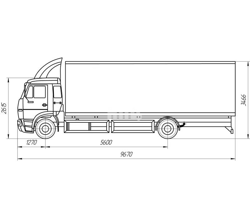 Бортовой автомобиль КамАЗ - 5308-6015-23(А4)